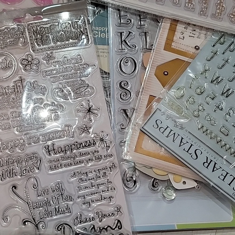 30+ Assorted Clear Stamps for Crafting